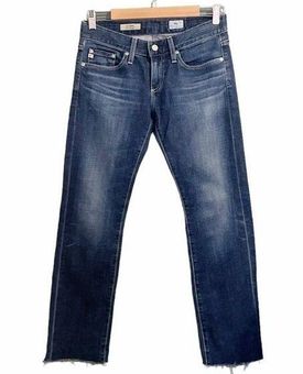 AG Adriano Goldschmied Tomboy Relaxed Straight Dark Wash Jeans