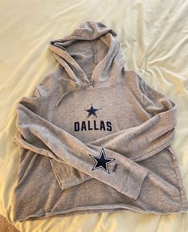 PINK - Victoria's Secret Dallas Cowboys Cropped Hoodie Gray Size M