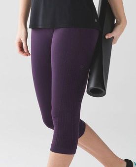 Lululemon In The Flow Crop Purpled