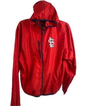 St. Louis Cardinals full zipper light weight jacket - rain/windbreaker Size  XL - $19 - From Lynne