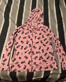 No Boundaries ⭐️Thin Full Zip Up Skull Hoodie⭐️ Pink Size XL - $7 (65% Off  Retail) - From Chasity