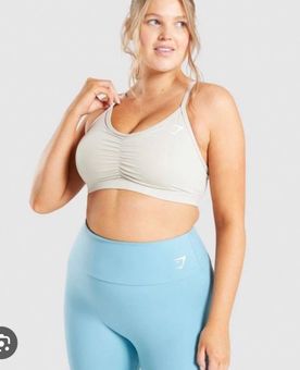 Gymshark Ruched Training Sports Bra - Grey Size L - $20 (33% Off Retail) -  From Claire