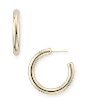 Colette Hoop Earrings in Silver