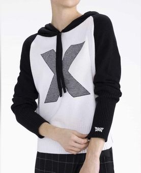 NWT PXG Women's Cross Stitch Logo Knit Hoodie Size M - $79