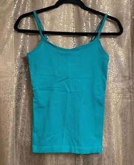 Spanx Teal Ribbed Built In Bra Tank Shapewear Camisole, Small/Medium - $20  - From Jessica