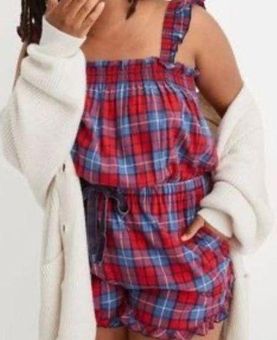 Aerie plaid romper sleepwear - $40 New With Tags - From Stephanie