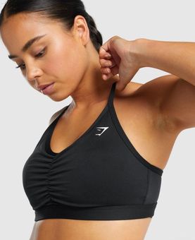 Gymshark Ruched Sports Bra Black - $27 (22% Off Retail) - From Kelly