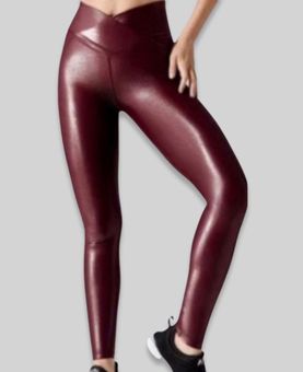 Carbon 38 Takara Shine Liquid Leggings In Burgundy Pink - $75 (41