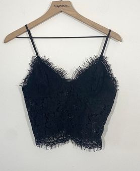 Primark Black Lace Bralette Crop Top Size 8 - $15 (62% Off Retail) - From  Kayla