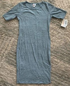 LuLaRoe NWT Julia dress Blue textured “jacquard” material xs - $12 New With  Tags - From Krista