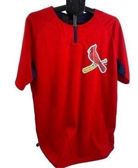 St Louis Cardinals Baseball Pullover SGA Batting Practice Style XL