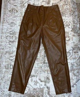 Zara leather trousers