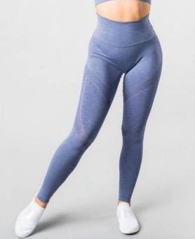 Alphalete Aero Leggings Size Medium French Blue Workout Athletic