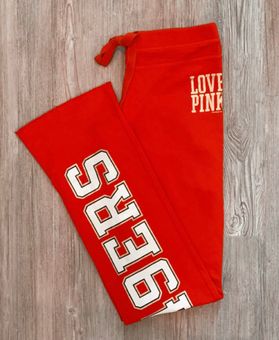 Victoria's Secret VS PINK 49ERS Sweatpants Red - $22 - From kenzie