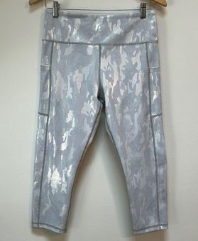 Zyia Active Silver Camo Metallic Light N Tight High Rise Leggings Size 12 -  $27 - From Kailee