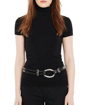 Ralph Lauren Collection Tri Strap O-Ring Belt