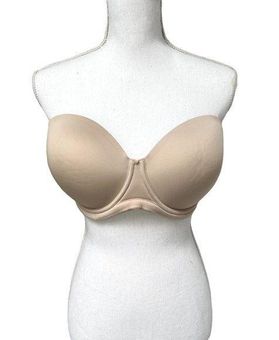 Wacoal Red Carpet Bra Strapless Molded Cup 34G 34DDDD EUC Nude 854119 Size  undefined - $29 - From Melody