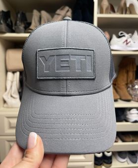 YETI GREY ON GREY TRUCKER HAT