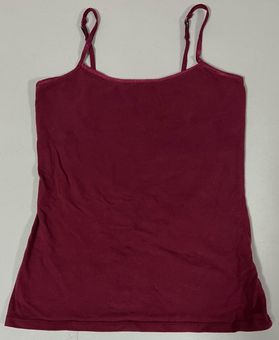 SO Red Burgundy Maroon 'Perfect Cami' Shelf-Bra Camisole Tank Top Shirt  Size M ♥️✨ Size M - $35 (22% Off Retail) - From faeriekiss