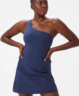 Outdoor Voices One Shoulder Dress in Dark Sky Blue Size L - $60