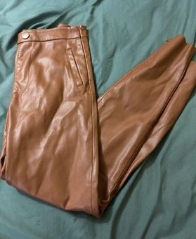 Zara Brown leather pants