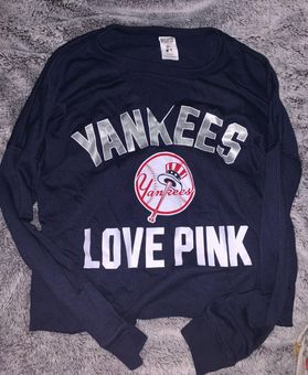 PINK - Victoria's Secret Yankees Crew Blue Size XS - $10 (75% Off Retail) -  From Madison