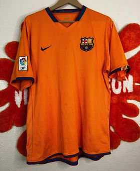 Authentic Barcelona 2007 2008 nike LS long sleeves football soccer jersey  Ronaldinho