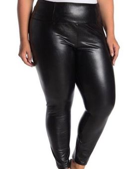 Black Faux Leather High Waist Leggings