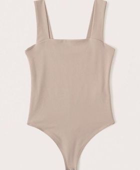 Abercrombie & Fitch Soft A&F Double-Layered Squareneck Bodysuit