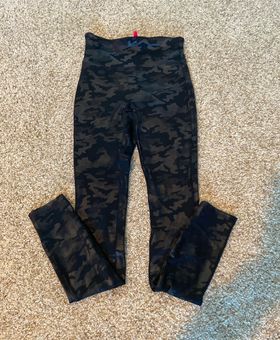 SPANX Faux Leather Camo Leggings