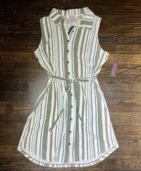 No Boundaries NWT Juniors Stripe Lace Back Shirt Dress Size L - $14 New  With Tags - From Nikki