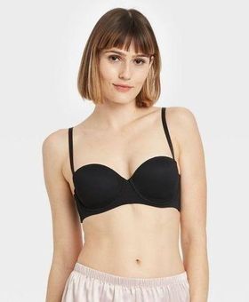 Auden Black Bra 40C Bralette Strapless Convertible Lingerie Women