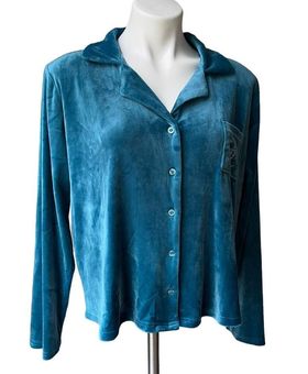 Juicy Couture Velour Button Down Sleep Shirt Size XL - $21 - From Gary