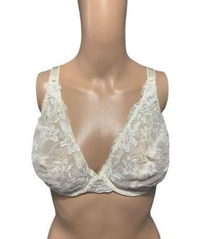 Bali 3142 Sheer Lace Desire Underwire Bra 40DD Ivory DISCONTINUED Good  Condition Size undefined - $11 - From Tiffany