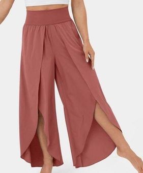 Halara NEW Breezeful High Waisted XL Palazzo Flowy Split Leg Quick Dry Pants  - $26 New With Tags - From Crissi