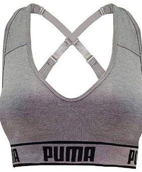 Puma Women's Seamless Sports Bra Adjustable Straps Removable Cups Pads Size  L Size L - $16 - From MamaBears