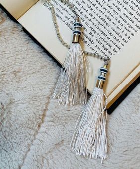 Loft beaded tassel necklace and gold - $20 (50% Off Retail) - From Celeste's