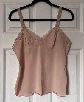 Vassarette Lace-Trim Soft Cup Camisole - Size 36 (modern M) Size M