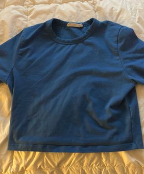 Cotton On Micro Crop Tee Blue Size M - $6 - From lindsay