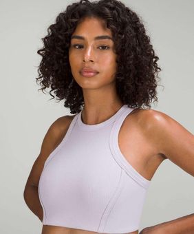 Lululemon Ribbed Nulu High-Neck Yoga Bra Purple Size 4 - $29 (57% Off  Retail) - From Alssa