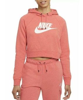 Nike Sportswear Essential Cropped Hoodie Fleece Pullover