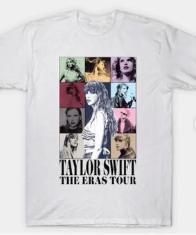 Taylor Swift - Eras Tour Concert T-Shirt White Short Sleeve
