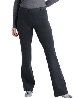 Betabrand Womens BootCut Classic Dress Yoga Pants Charcoal Size