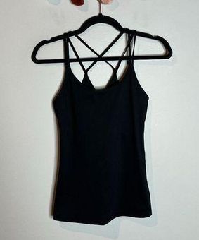 Old Navy 🌺 Active Powersoft black strappy athletic tank Size XS