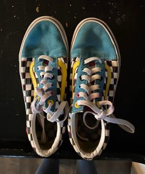 Crazy check old skool clearance vans