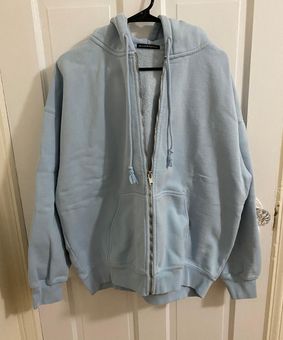 oversized gray zip up sweater hoodie, brandy melville christy hoodie look  alike