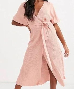 Blush wrap store sweater