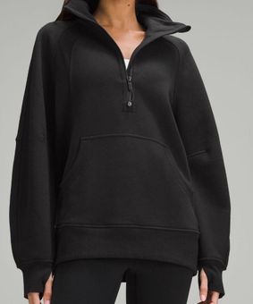 Lululemon Scuba Oversized Funnel Half Zip -LONG-Black Black Size M - $90  (29% Off Retail) New With Tags - From Johanna