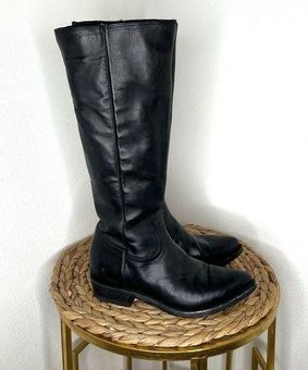 Tall Boot - Black Leather