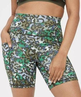 Aerie leopard hot sale biker shorts